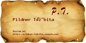 Pildner Tábita névjegykártya